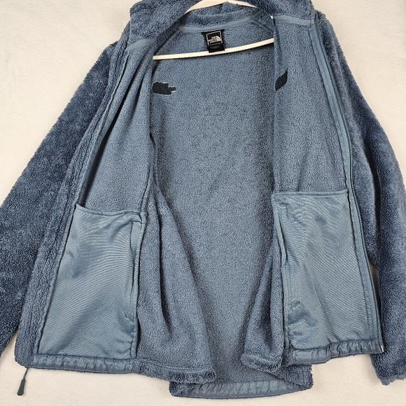 The North Face Womens Fleece Jacket Blue Full Zip Size M Layer Pockets Warm - Picture 4 of 7